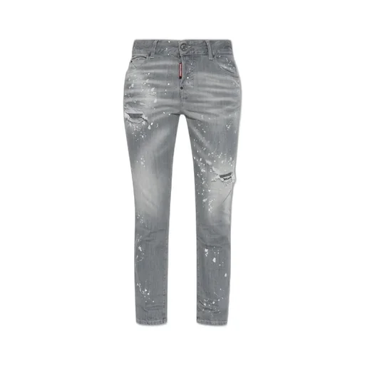 Distressed Cropped Jeans