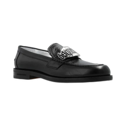 Logo-Plaque Slip-On Loafers