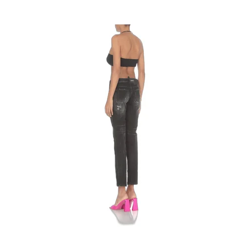 Halterneck Cropped Bralette Top