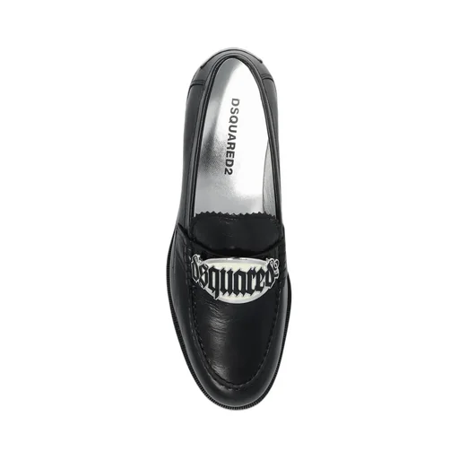 Logo-Plaque Slip-On Loafers