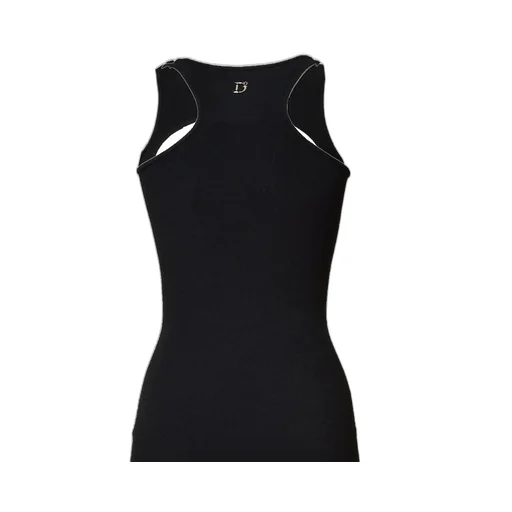 Cut-Out Detailed Knitted Sleeveless Dress