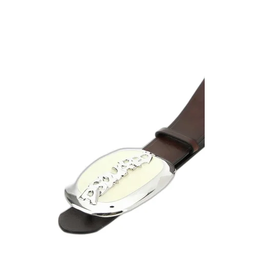 Logo Plaque Buckled Belt