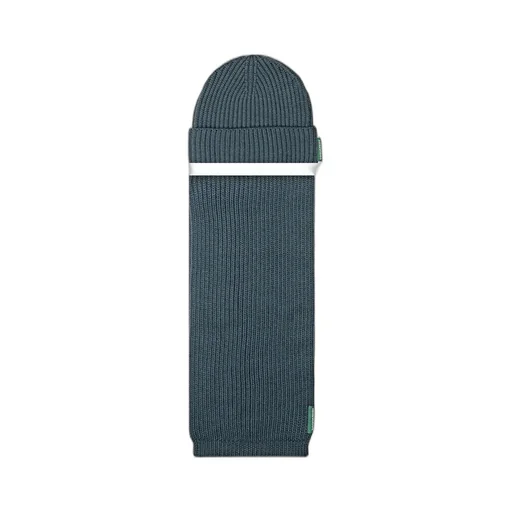 Rib-Knit Scarved