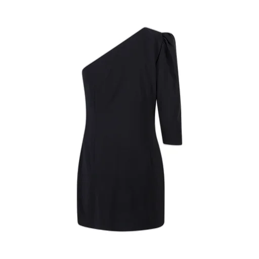 Logo Plaque On-Shoulder Mini Dress