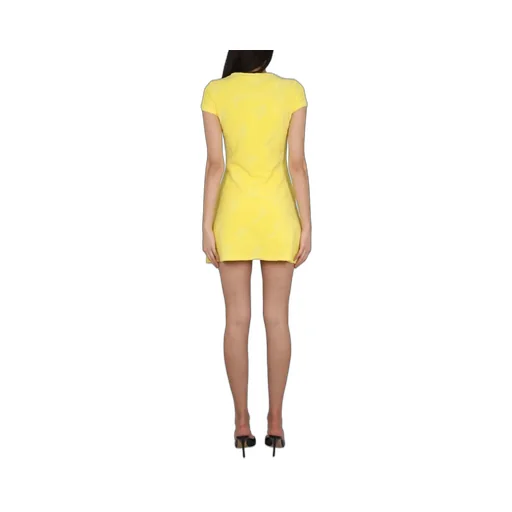 Round-Neck Flared Mini Dress