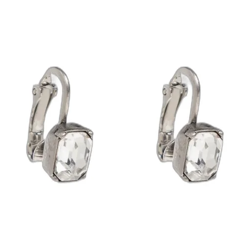 Ibra Embellished Logo-Engraved Clip Earrings