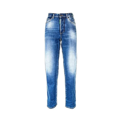 Stonewashed Straight Leg Jeans