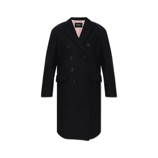 Double-Breasted Long-Sleeved Tailored Trench Coat