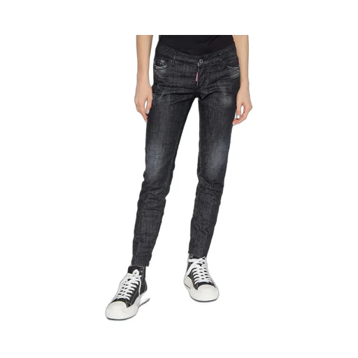 Straight-Leg Distressed Jeans