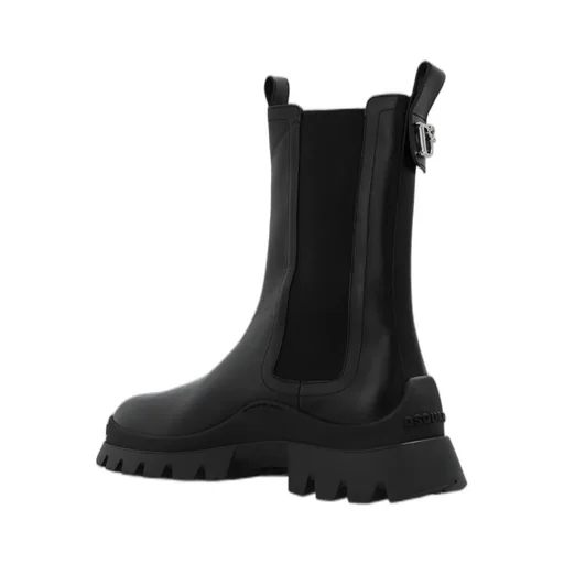 D2 Statement Chunky-Sole Ankle Boots