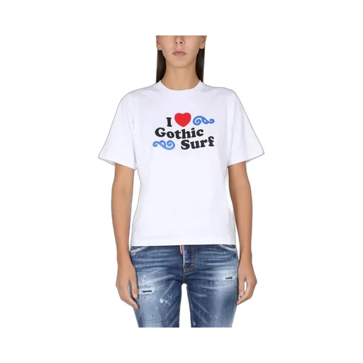 Graphic-Printed Short-Sleeved Crewneck T-Shirt