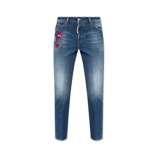 Pac-Man Patch Detailed Jeans