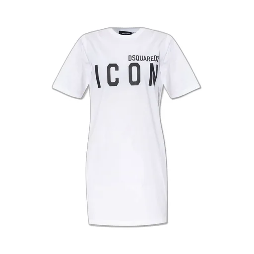 Logo Printed Crewneck T-Shirt Dress