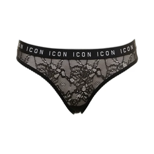 Logo Printed Lace Detailed Briefs
