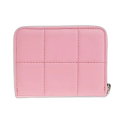Logo Plaque Zip-Around Quilted Wallet