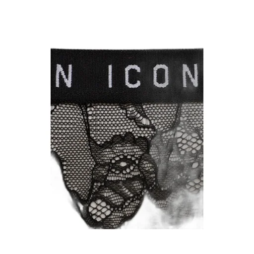 Logo Printed Lace Detailed Briefs