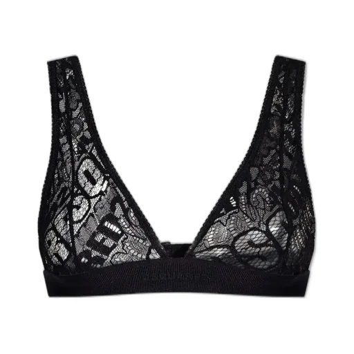 Logo Laced Elasticated Waistband Bra
