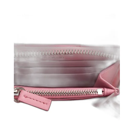 Logo Plaque Zip-Around Quilted Wallet