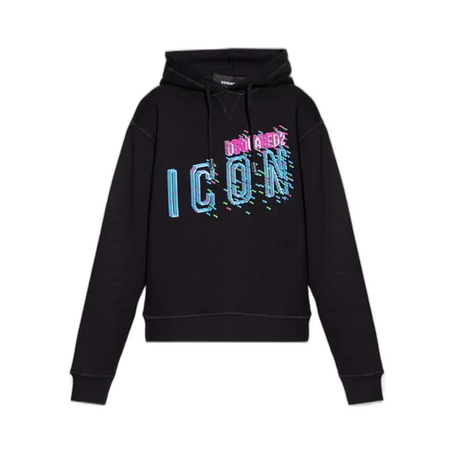 Logo Printed Long-Sleeved Hoodie