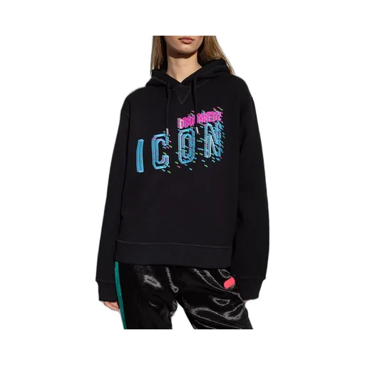 Logo Printed Long-Sleeved Hoodie