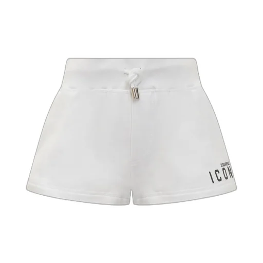 Icon Logo Printed Drawstring Shorts