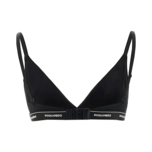 Logo Embroidered Stretched Bra