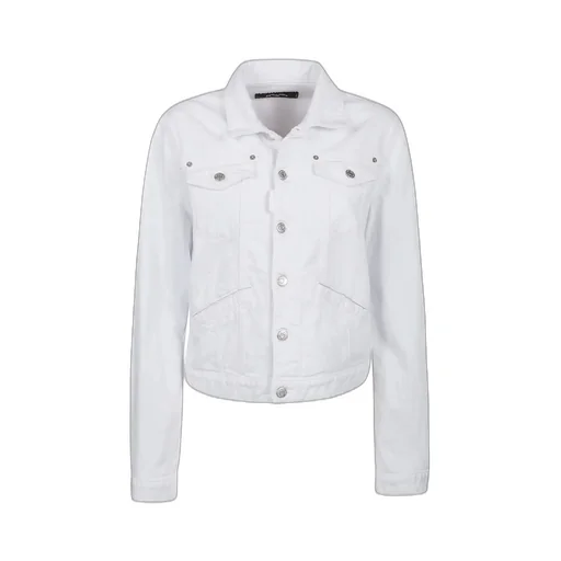 Buttoned Long-Sleeved Denim Jacket