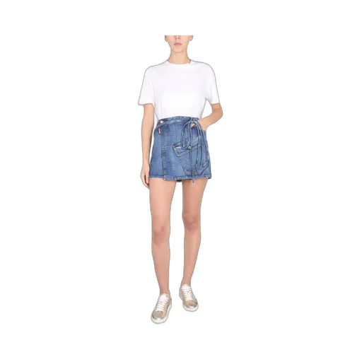 Pocket-Detailed Denim Skirt