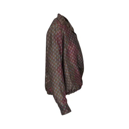 Drawstring Printed Shirt