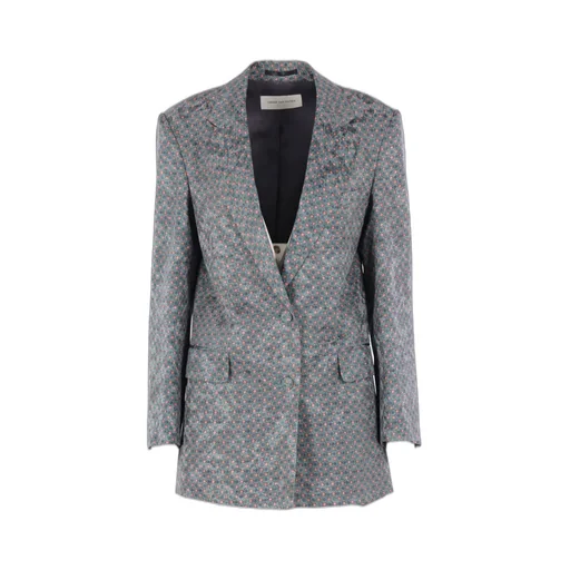 Patterned Single-Breasted Jacket