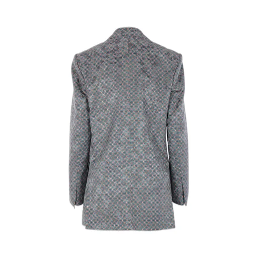 Patterned Single-Breasted Jacket