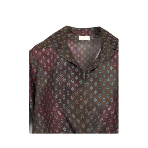 Drawstring Printed Shirt