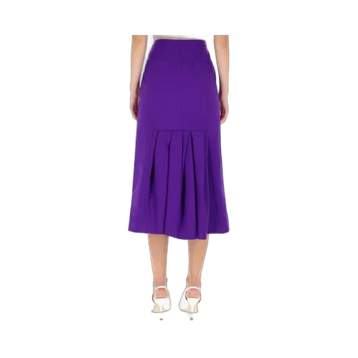 Pleat Detailed Midi Skirt