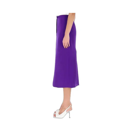 Pleat Detailed Midi Skirt
