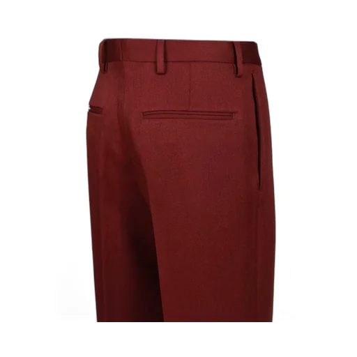 Straight-Leg Pleated Trousers