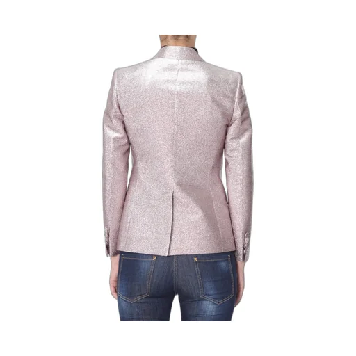 Glitter Detail Single Breasted Blazer