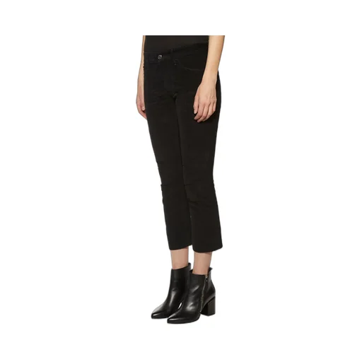 Logo Patch Cropped Jeans