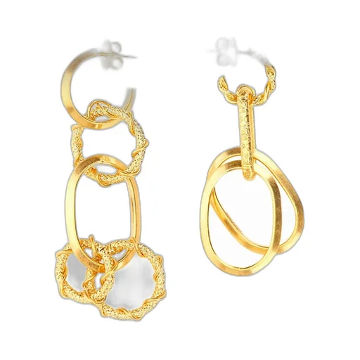 Ring Chain Earrings
