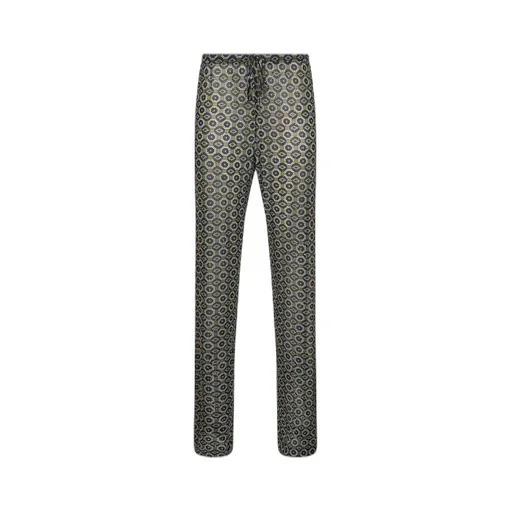 Patterned Drawstring Pants