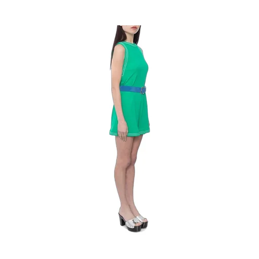 Sleeveless Belted Jumpsuit