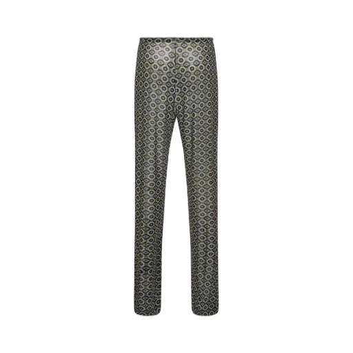 Patterned Drawstring Pants