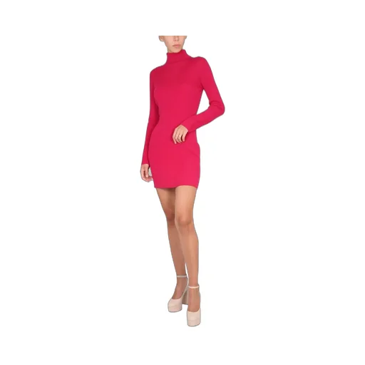 Turtleneck Knit Mini Dress