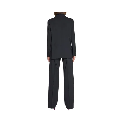 Single-Breasted Wide-Leg Suit