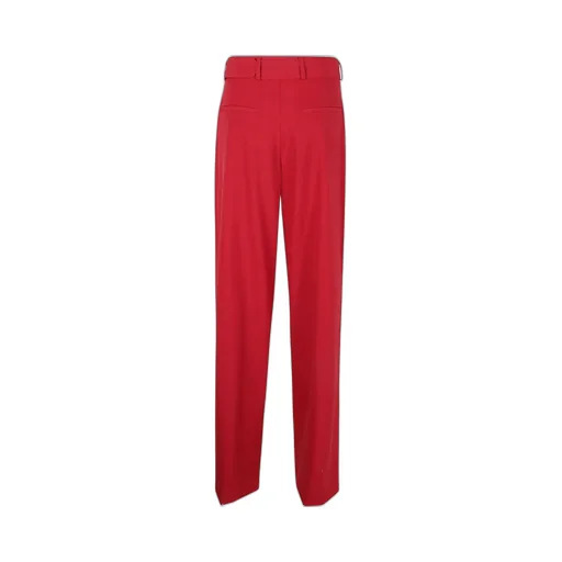 Pleated Straight-Leg Trousers