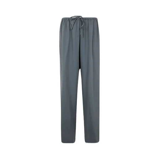 Drawstring Straight-Leg Trousers