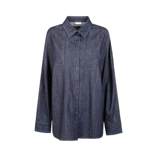 Long-Sleeved Denim Shirt