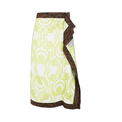 Abstract Printed Midi Skirt