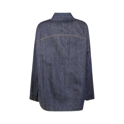 Long-Sleeved Denim Shirt