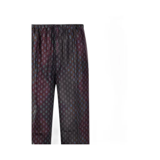 Straight-Leg Satin Trousers