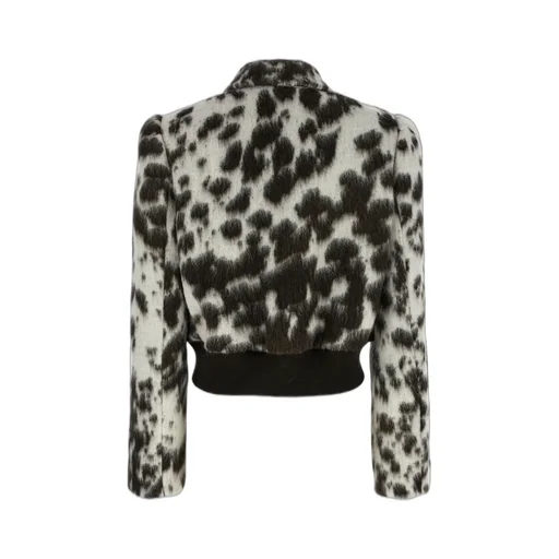 Vudy Animal Printed Cropped Coat